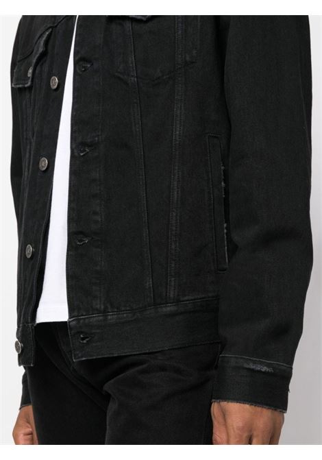 Giacca denim con applicazione in nero di Golden goose - uomo GOLDEN GOOSE | GMP00284P00062590100